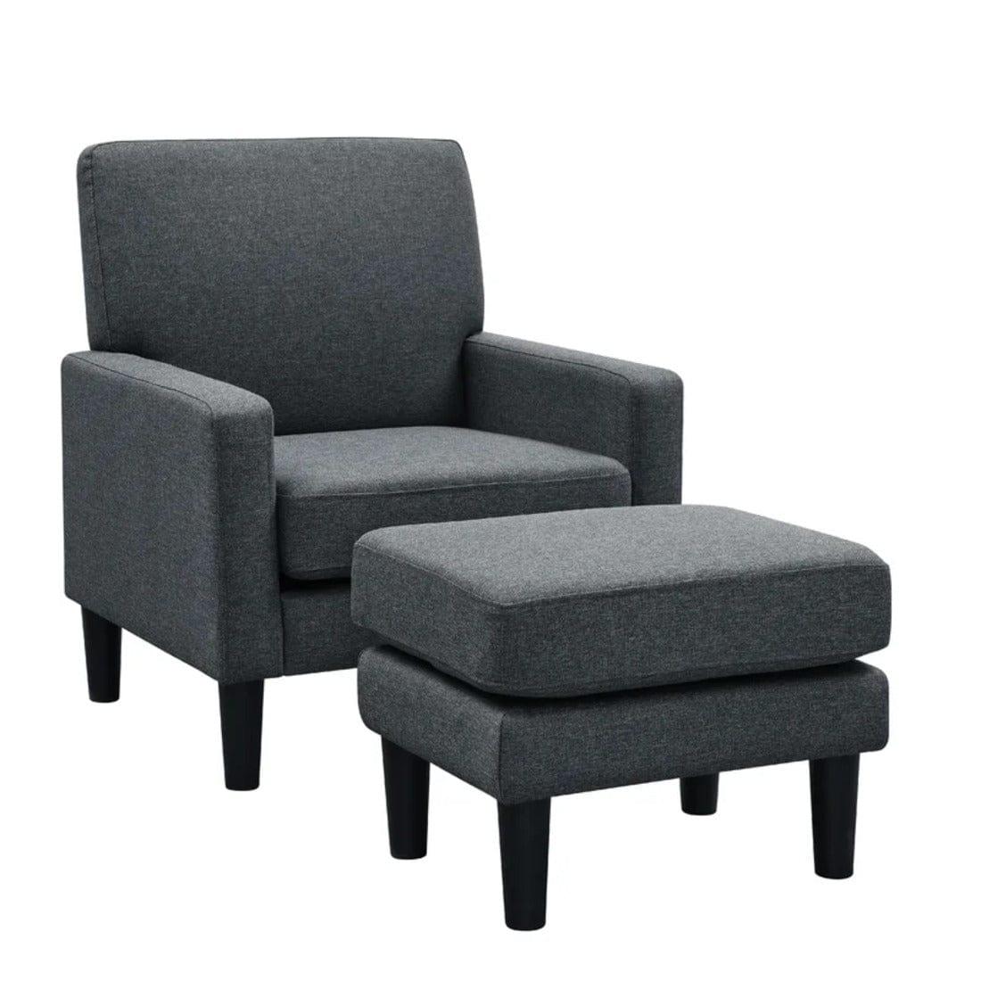 lapwai accent chair with ottoman - Ouch Cart