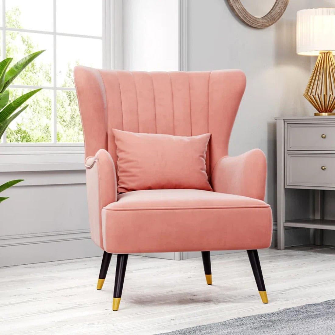 wing chair/ arm chair- Azriela accent/lounge chair - Ouch Cart