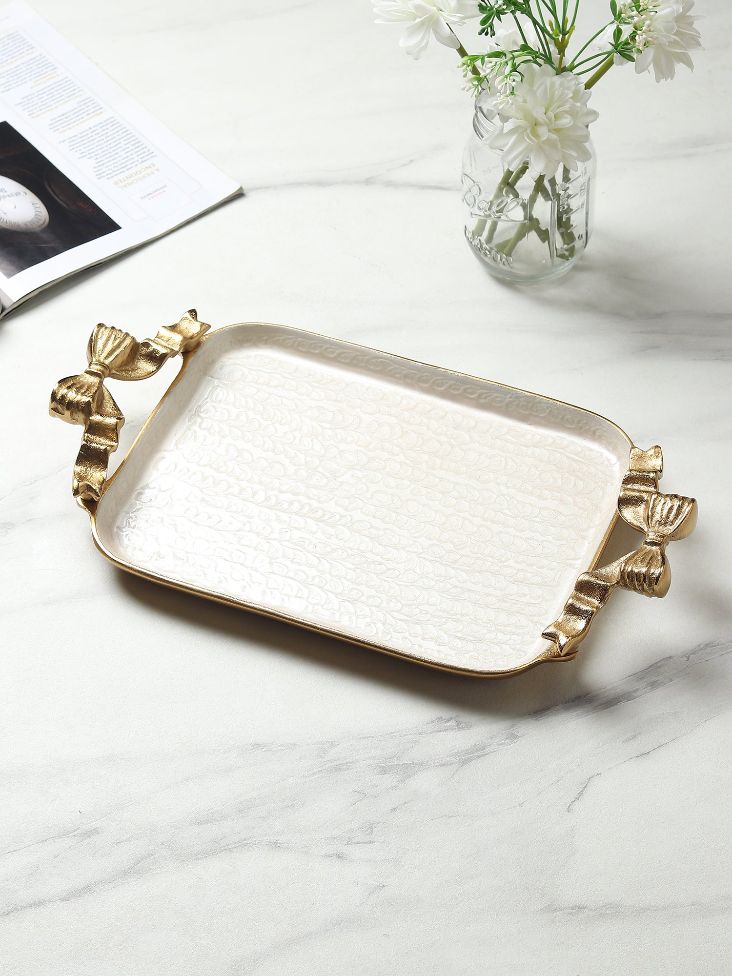 Avelion Ivory Pearl Large Tray