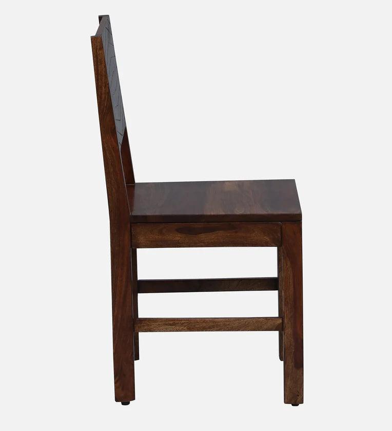 Sheesham Wood 6 Seater Dining Set in Scratch Resistant Provincial Teak Finish With Bench - Ouch Cart