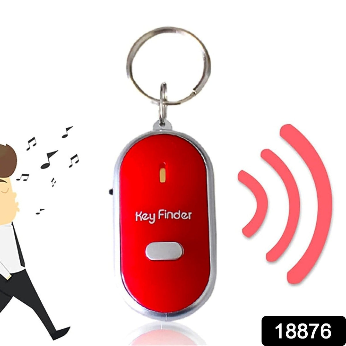Key Finder Anti Key Lost Key Chain Whistle Induction (1 Pc) Wukusy