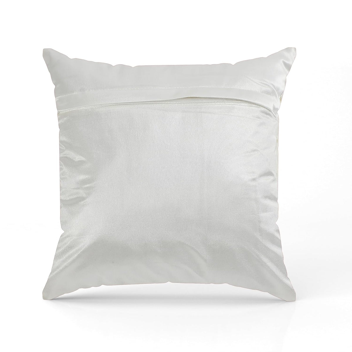 Luxury Soft Chenille Cushion Covers Set of 5 Floral Feather Print Decorative Pillow Covers | White | Sofa, Couch & Bed Décor OUCH CART