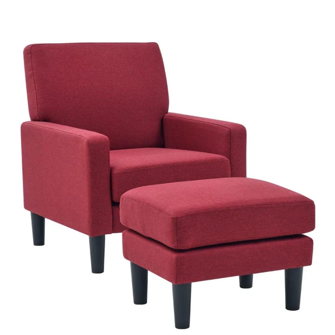 lapwai accent chair with ottoman - Ouch Cart