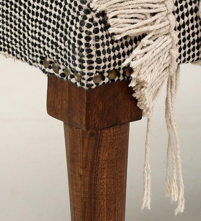 Archer Mango Wood Bench In Cotton Multicolour - Ouch Cart