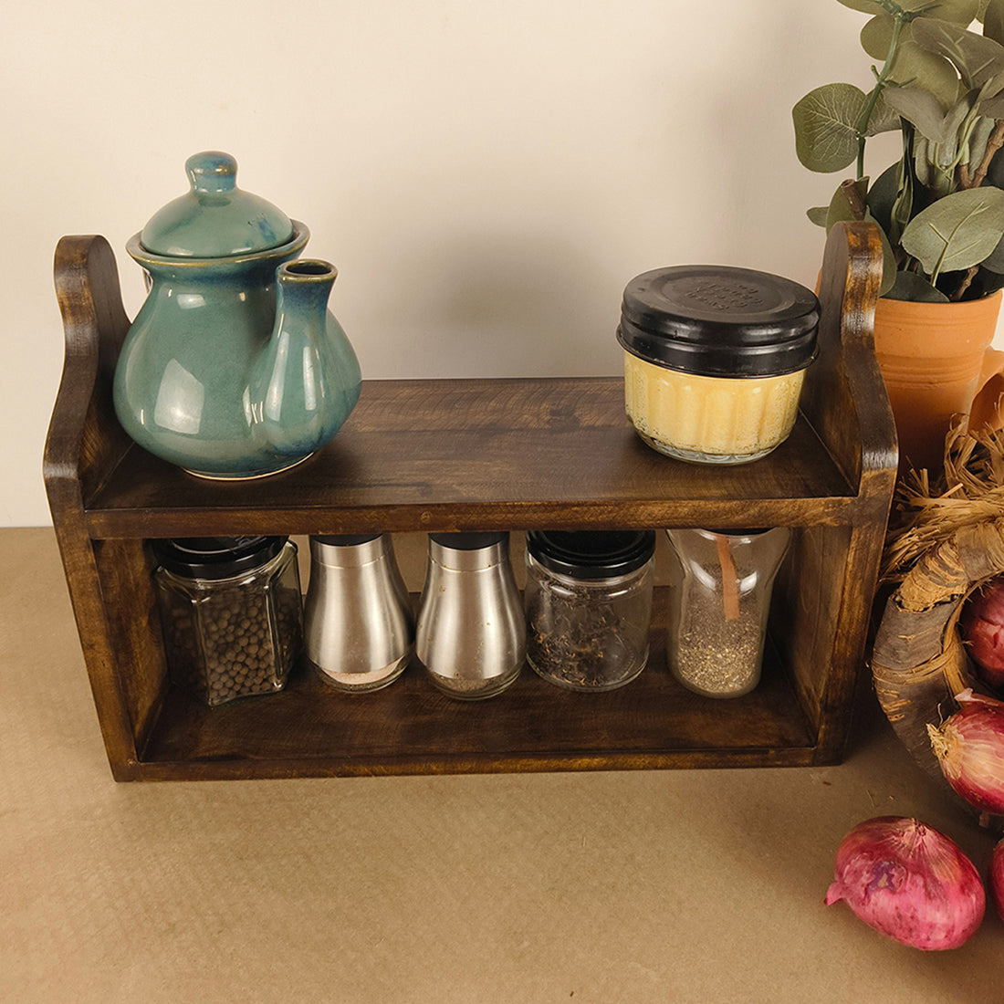 AGATHA Wooden Kitchen Stand