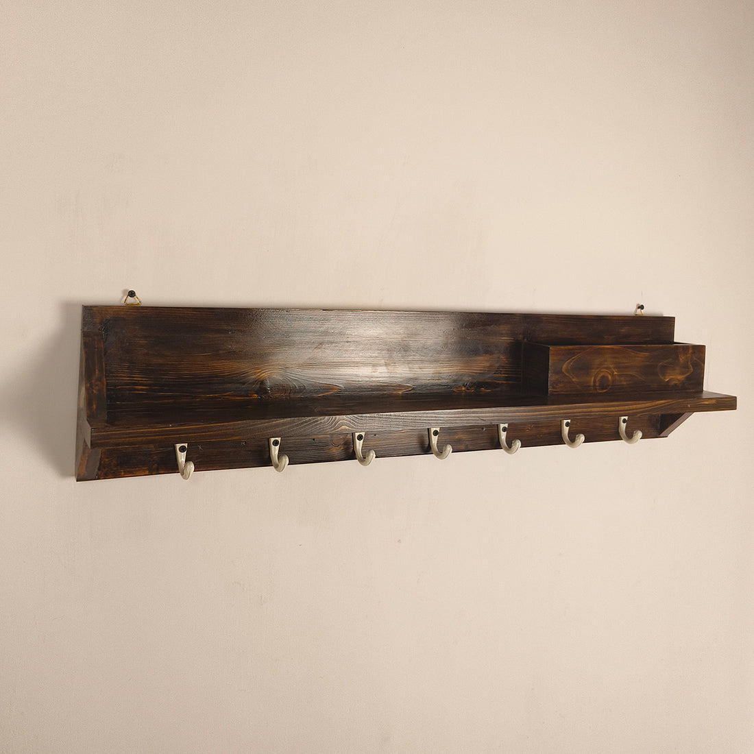 ANDRE Wooden Wall Organiser with Key Holders