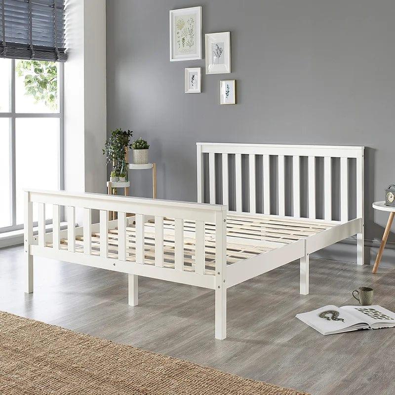 Aadi Solid Wood Shaker Bed Frame - Ouch Cart