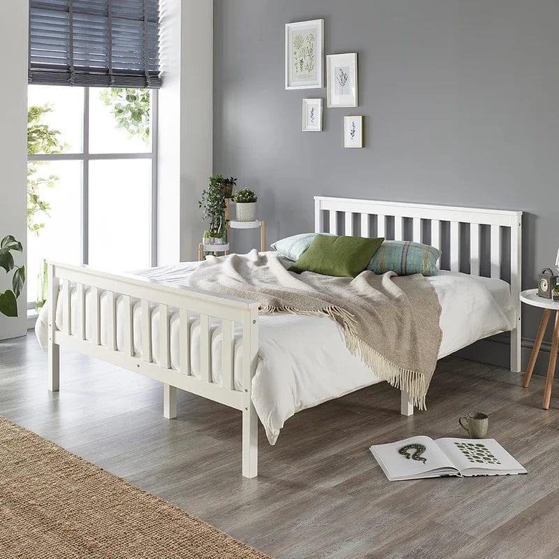 Aadi Solid Wood Shaker Bed Frame - Ouch Cart