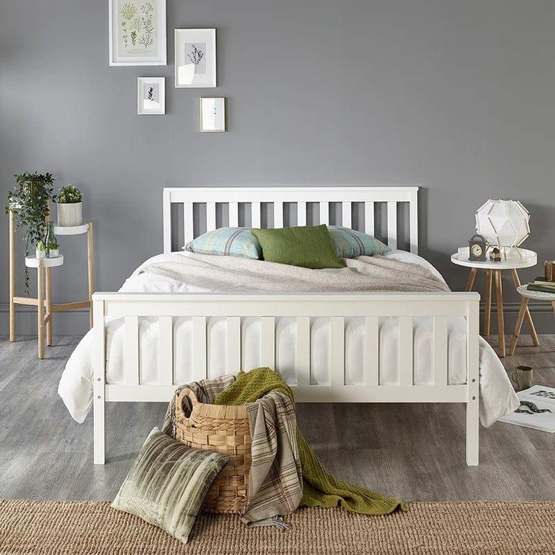 Aadi Solid Wood Shaker Bed Frame - Ouch Cart