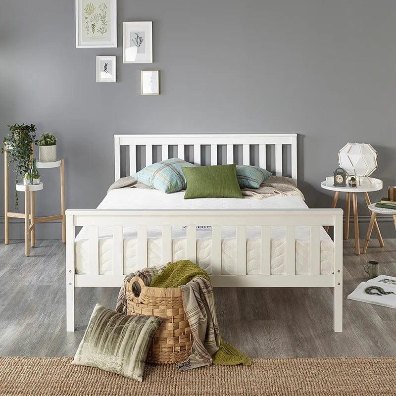 Aadi Solid Wood Shaker Bed Frame - Ouch Cart