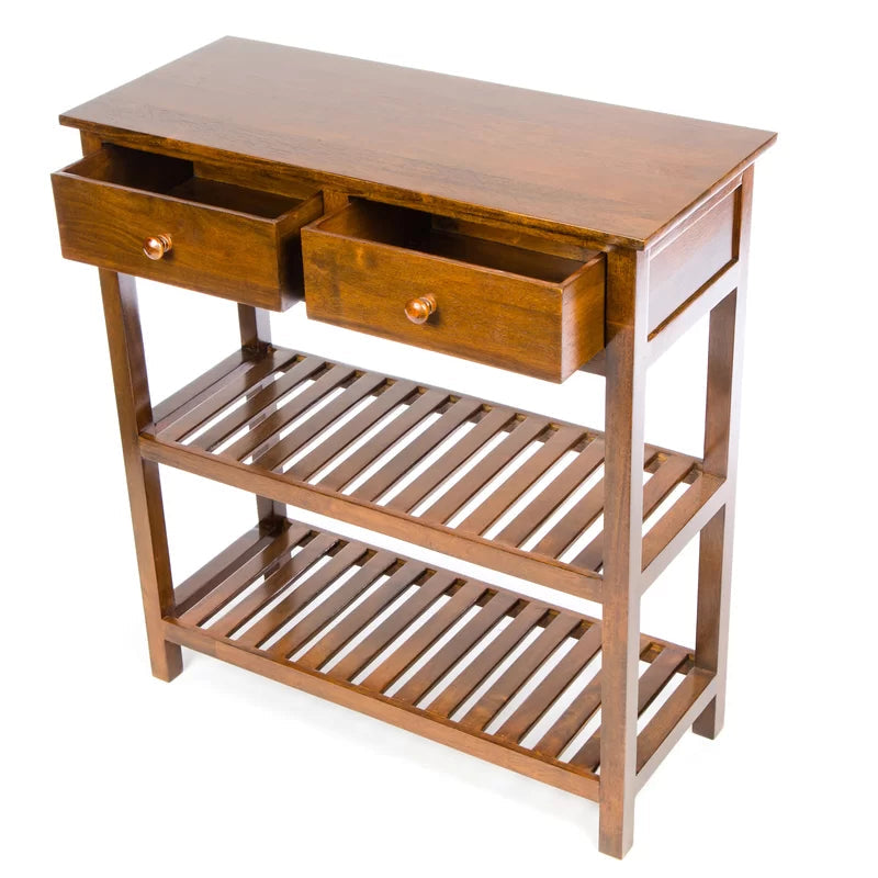 Lena Solid Wood Console Table Ouch Cart