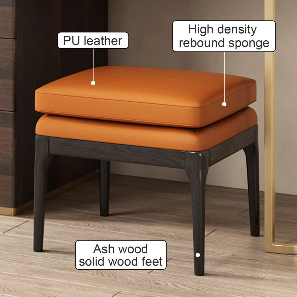 Adaisia Glass Top Makeup Vanity Set with Comfortable Stool High Quality and Easy Assembly