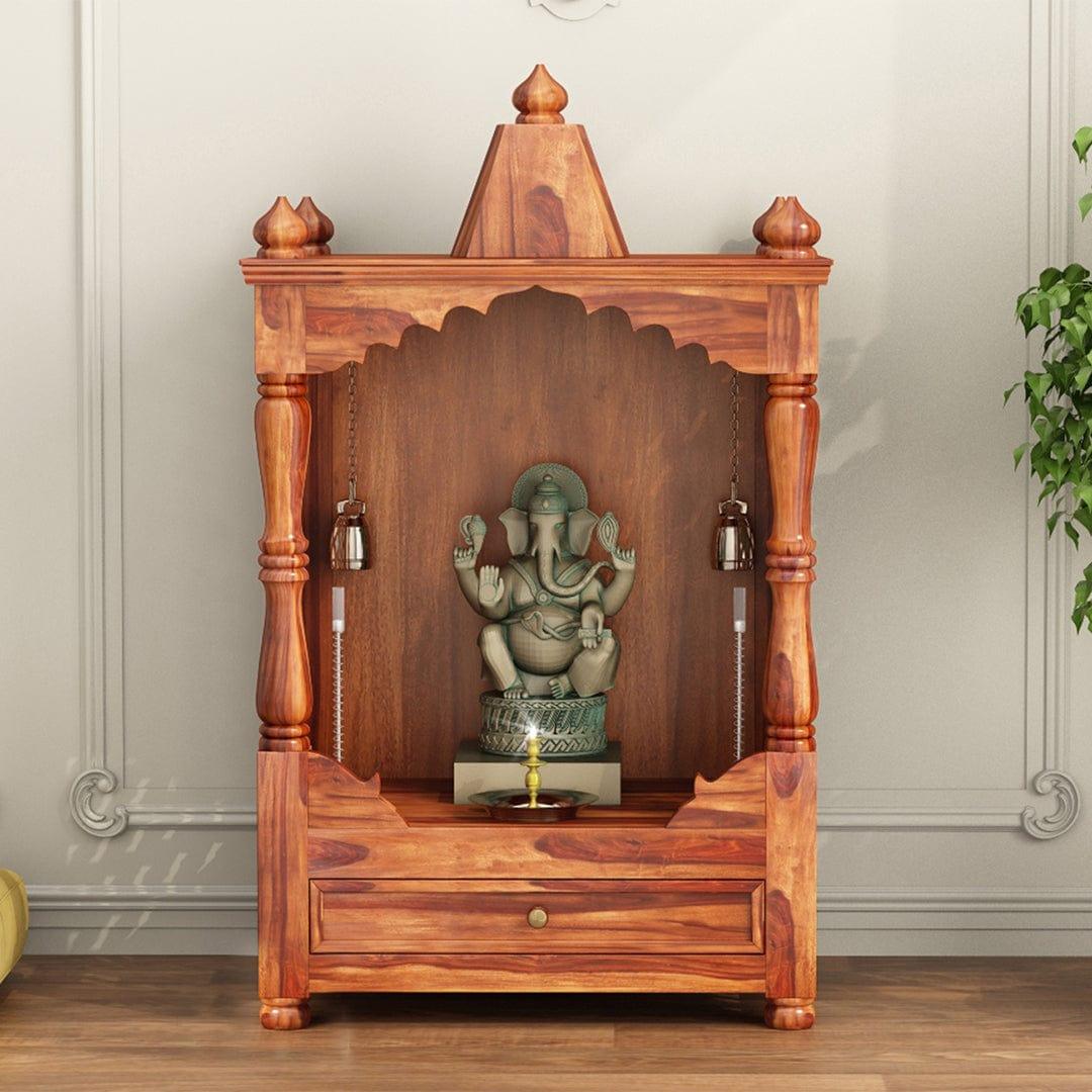 Alanis Sheesham Wood Home Temple - Ouch Cart