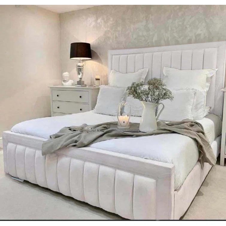 Alondrea Upholstered Panel Bed - Ouch Cart