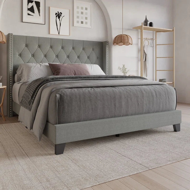 The Ameire Upholstered Wingback Bed โ A Touch of Luxury for Your Bedroom