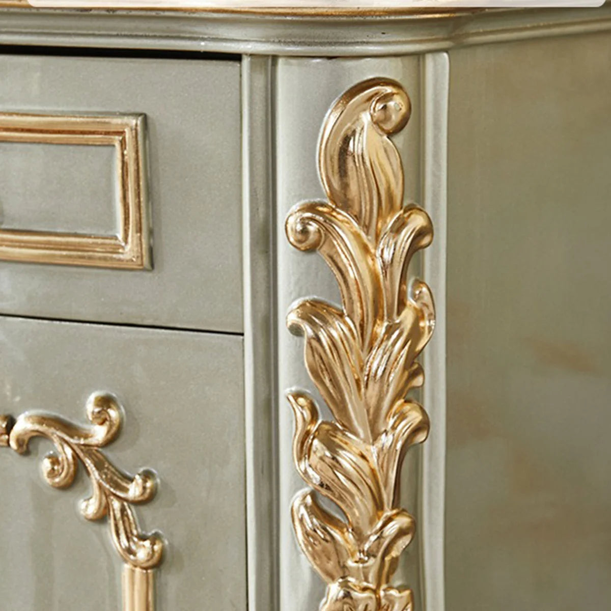 Ouch Cart Luxury Dressing Table with Mirror | Classic Vanity Desk with Drawers & Storage OUCH CART