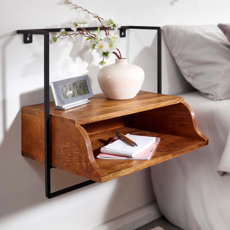"Usher Bedside Table: Elegant Storage for a Refined Bedroom" Ouch Cart