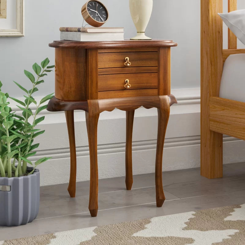 Sawyer Solid Wood Bedside Table Ouch Cart