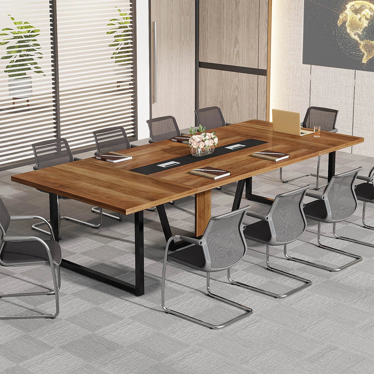Anoush 94.5'' Rectangle Conference Table-OUCH CART | Conference Table