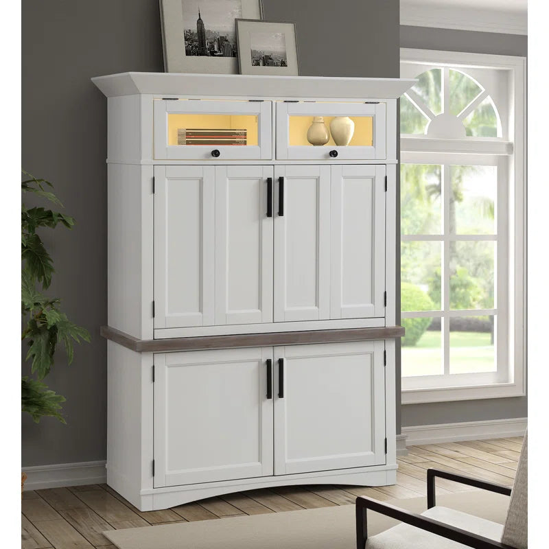 Solid Wood Armoire Desk Ouch Cart