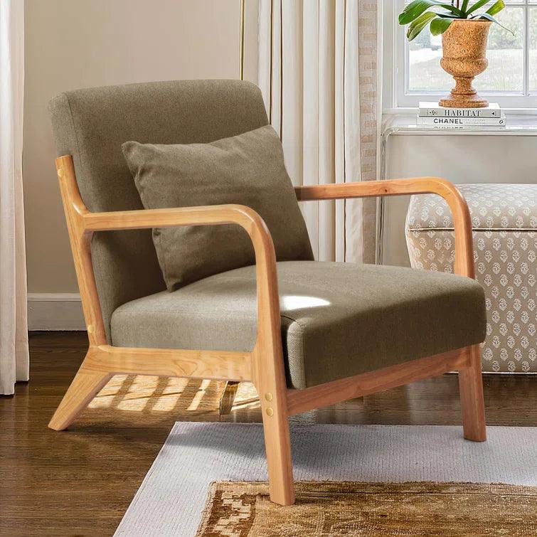 Appletee Back Cushion Support Mid-Century Style Chair - Ouch Cart