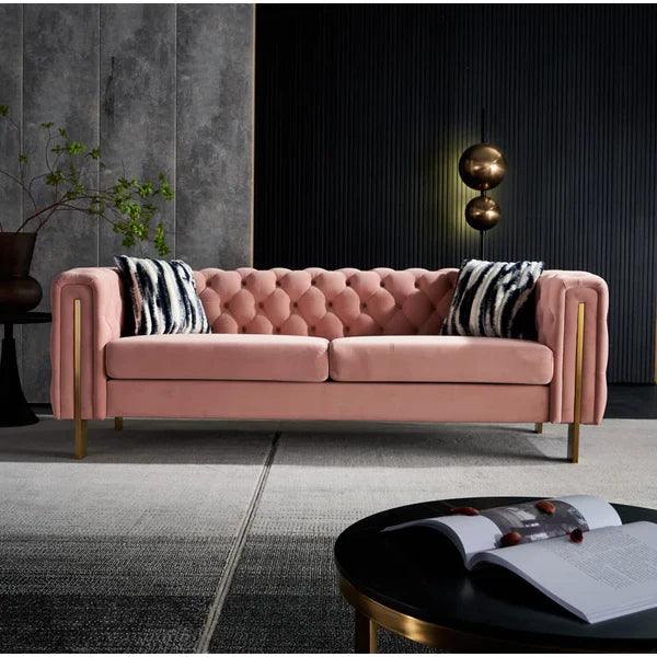 Joel Velvet Square Arm Sofa - Ouch Cart