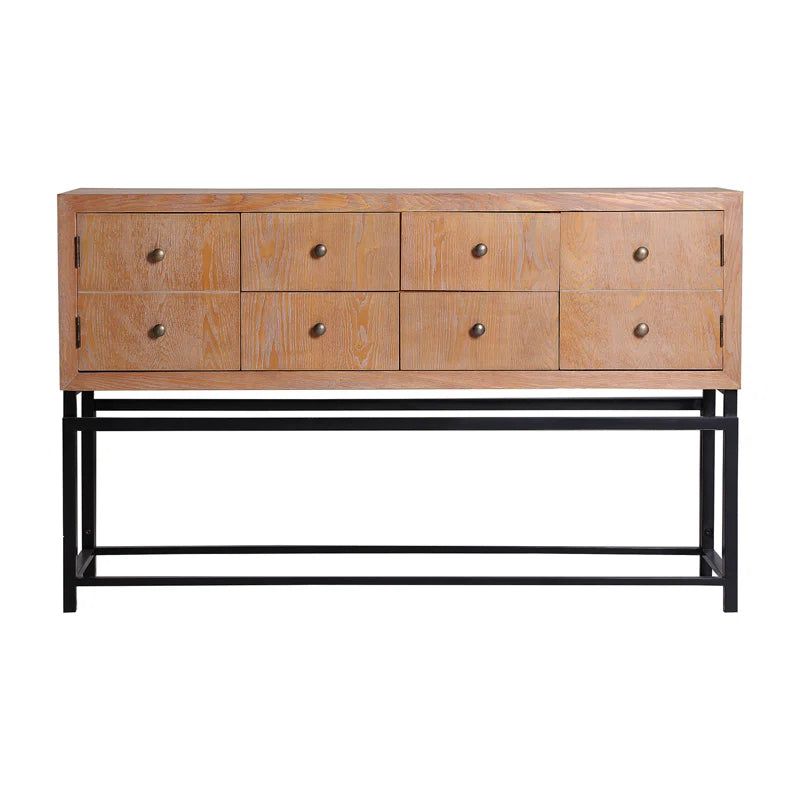 Sota Solid Wood Top Console Table Ouch Cart