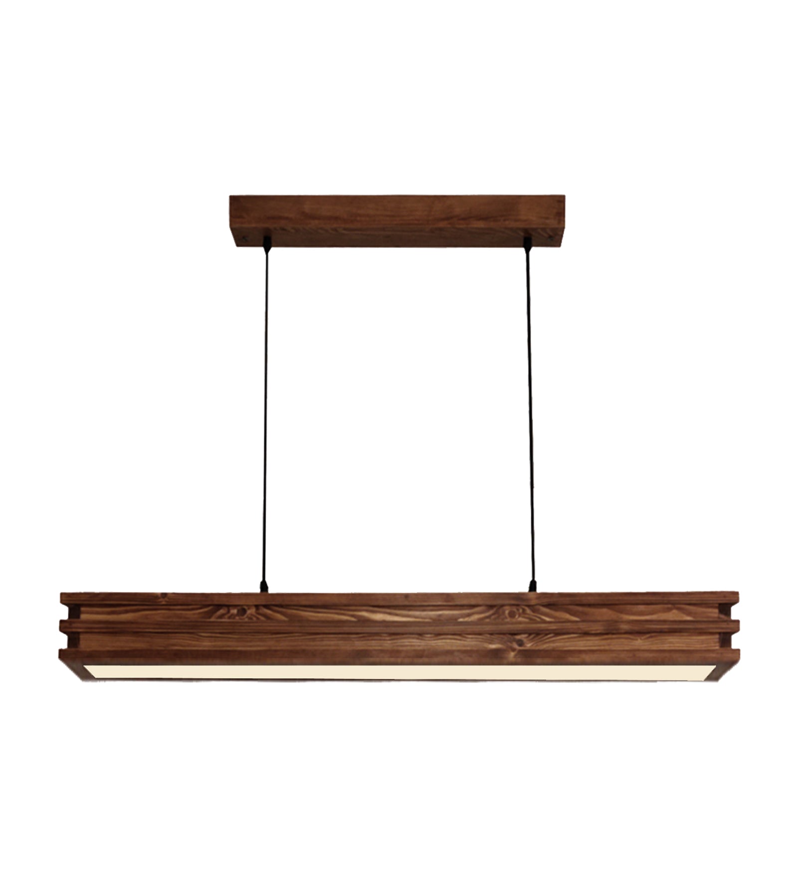 Artline 48 Brown Wooden LED Single Hanging Lamp
