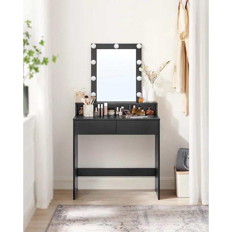 Paula Dressing Table with Mirror - Ouch Cart
