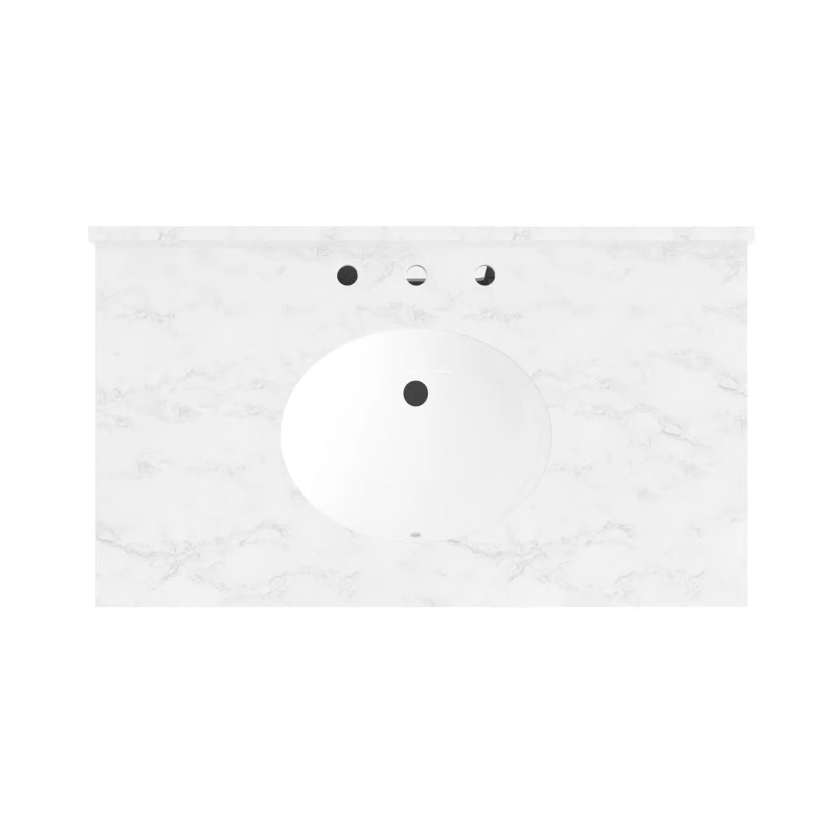 Auben 36" Bathroom Vanity With Engineered Marble Top- OUCH CART | Dressing table