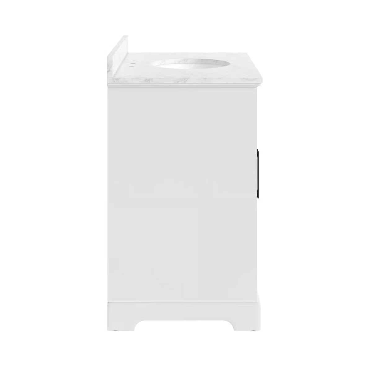 Auben 36" Modern Bathroom Vanity – Engineered Marble Top & Storage Drawers