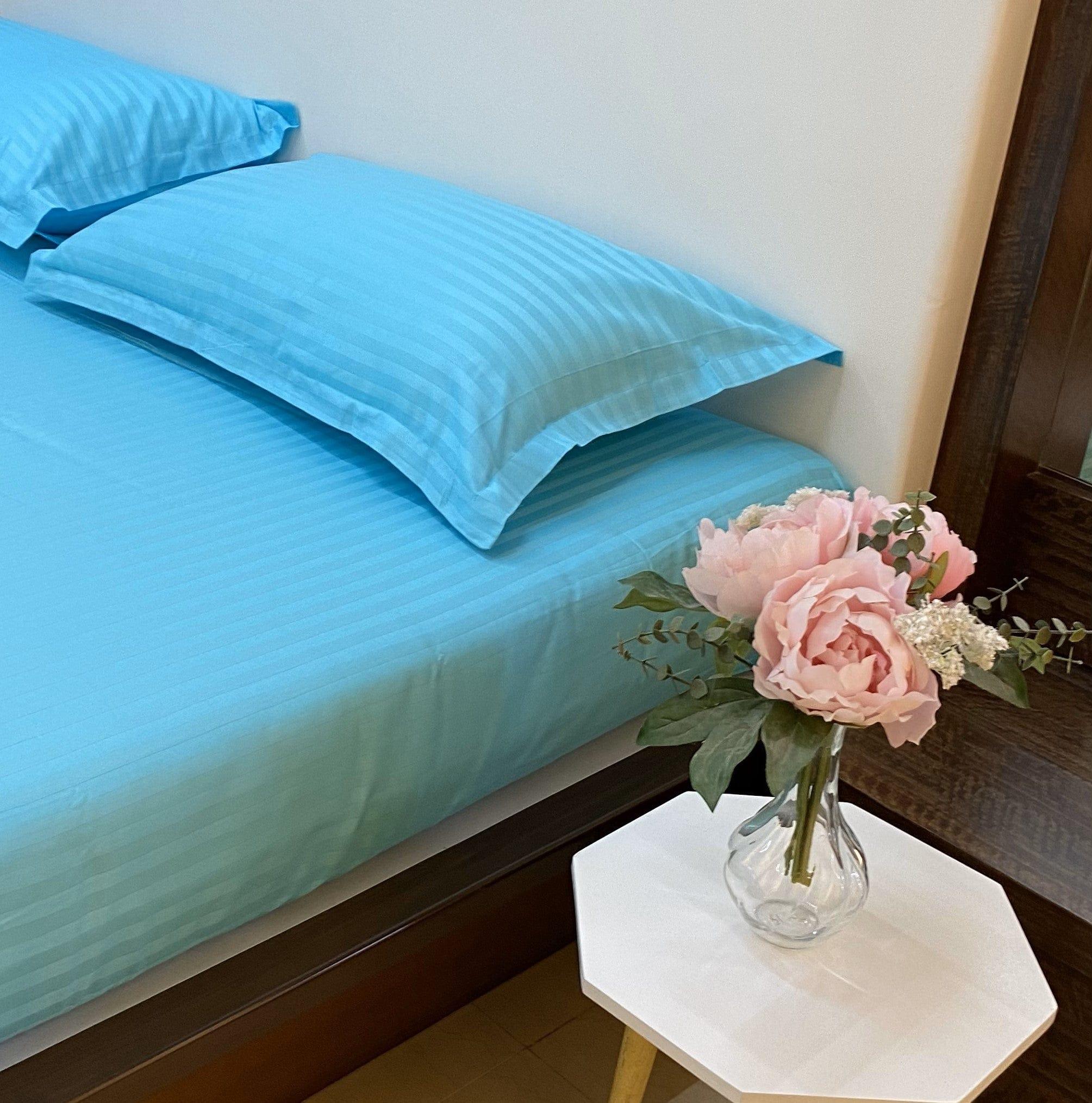 Blue Radiance Striped Bedding Set - Ouch Cart