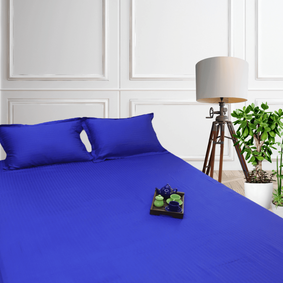 Amparo Blue Striped Bedding Set - Ouch Cart