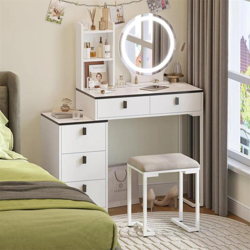 Manon Dressing Table with Mirror - Ouch Cart