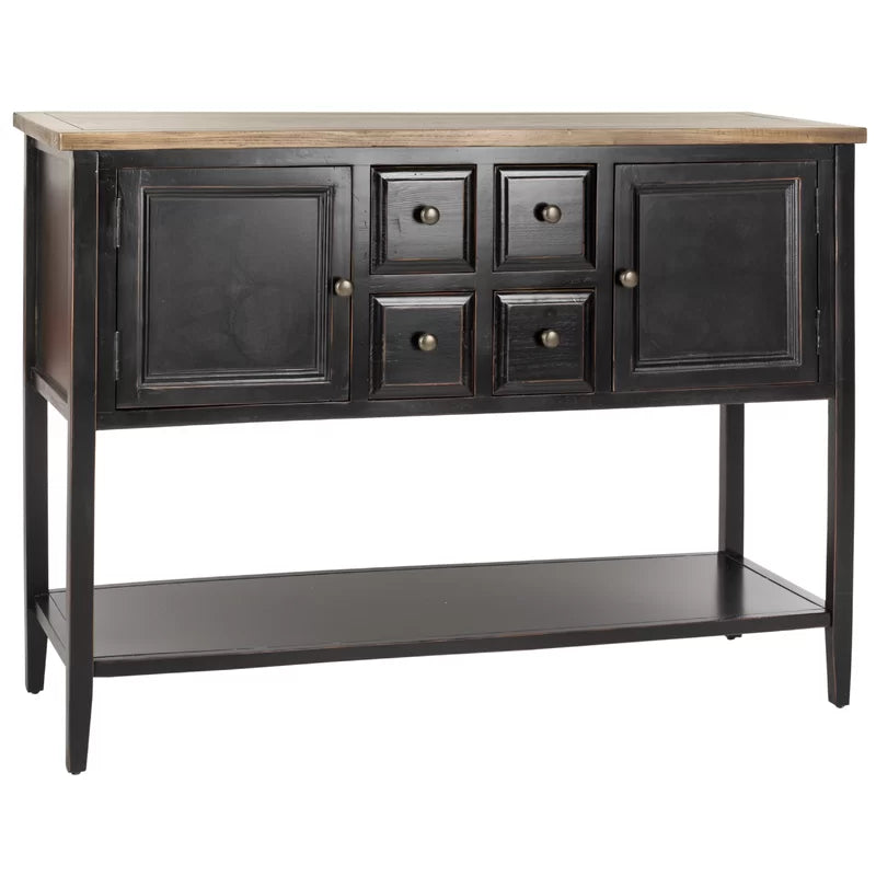 Shun  Solid Wood Top Console Table