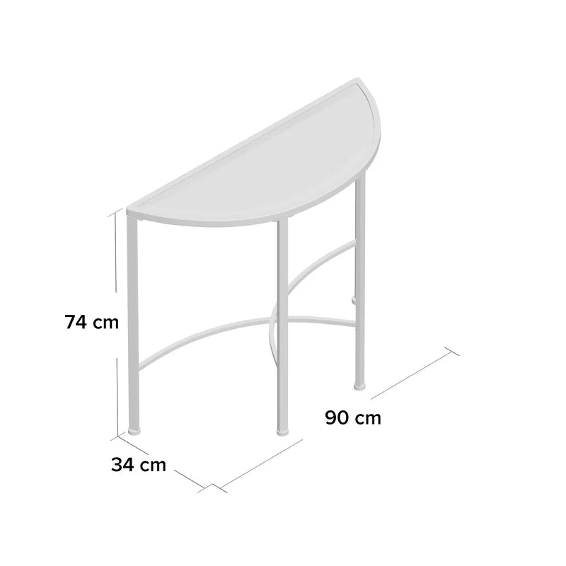 Zoey Glass Top Console Table Ouch Cart