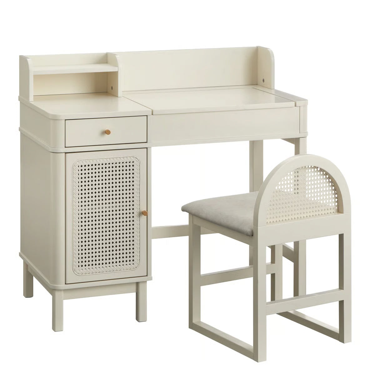 Bayview Makeup Vanity Table with Stool – Elegant Bedroom Dressing Desk