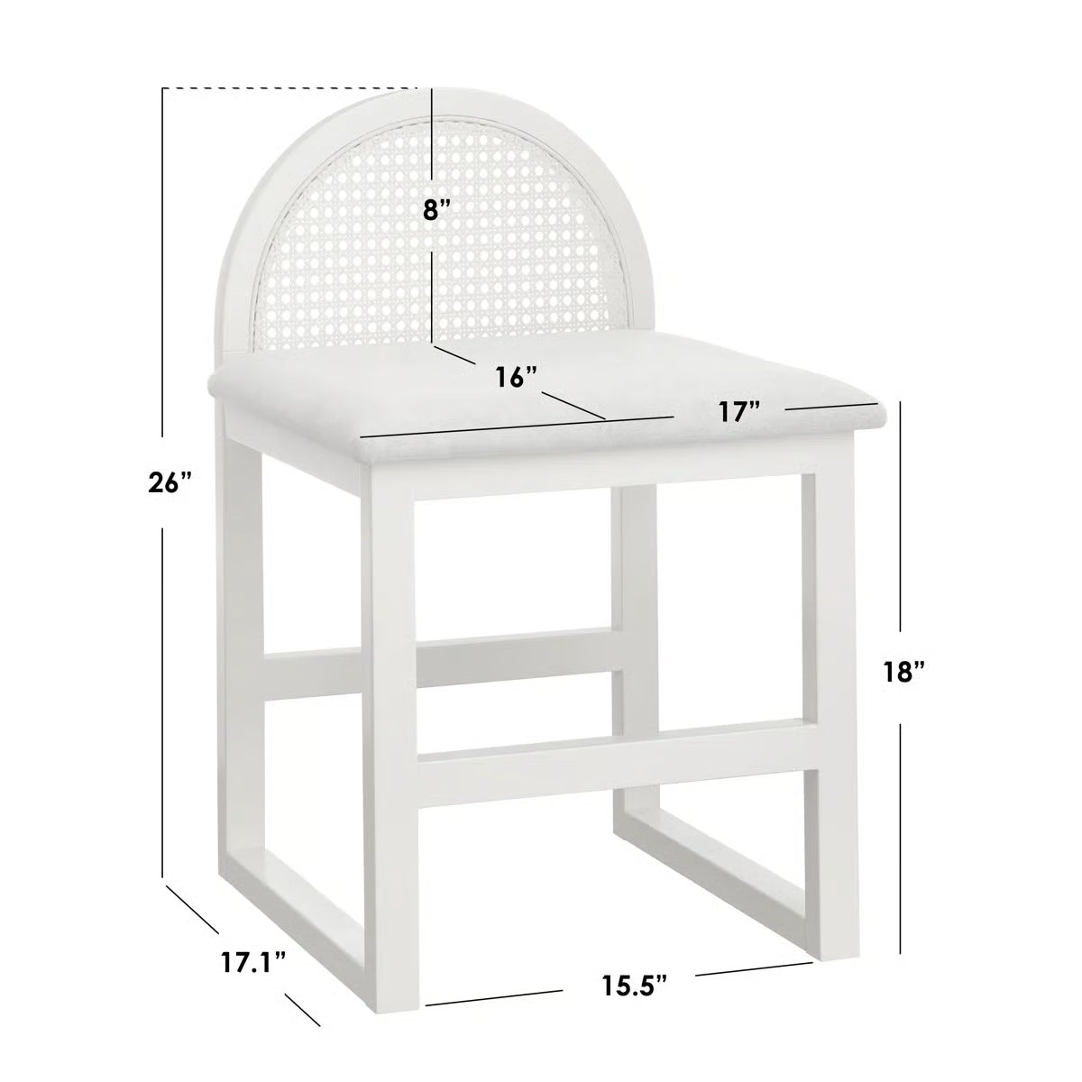 Bayview Vanity Desk and Stool
-OUCH CART |Dressing table