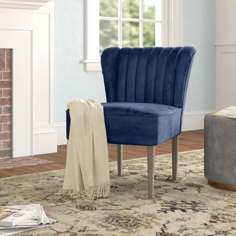 Birkett Upholstered Slipper Chair - Ouch Cart