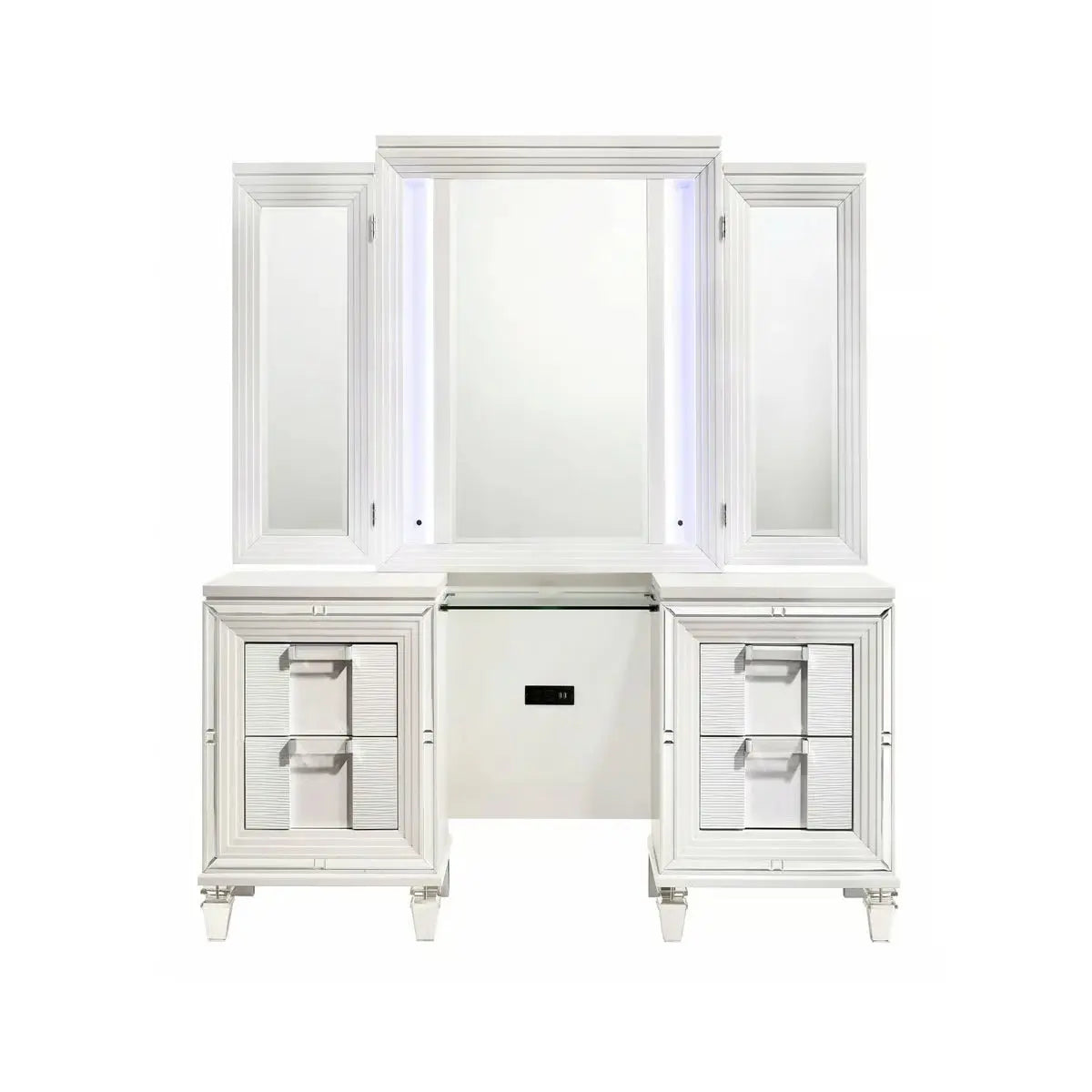 Luxury Bridgnorth Vanity Set of 3 โ Modern Bedroom Makeup Tables-OUCH CART |Dressing table