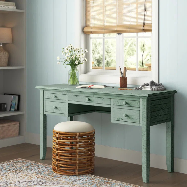 Solid Wood Top Writing Desk Ouch Cart