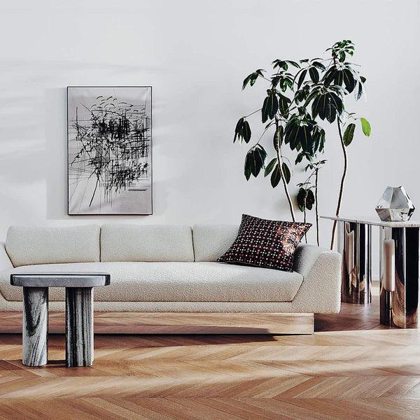 Ryan CREAM BOUCLE SOFA - Ouch Cart