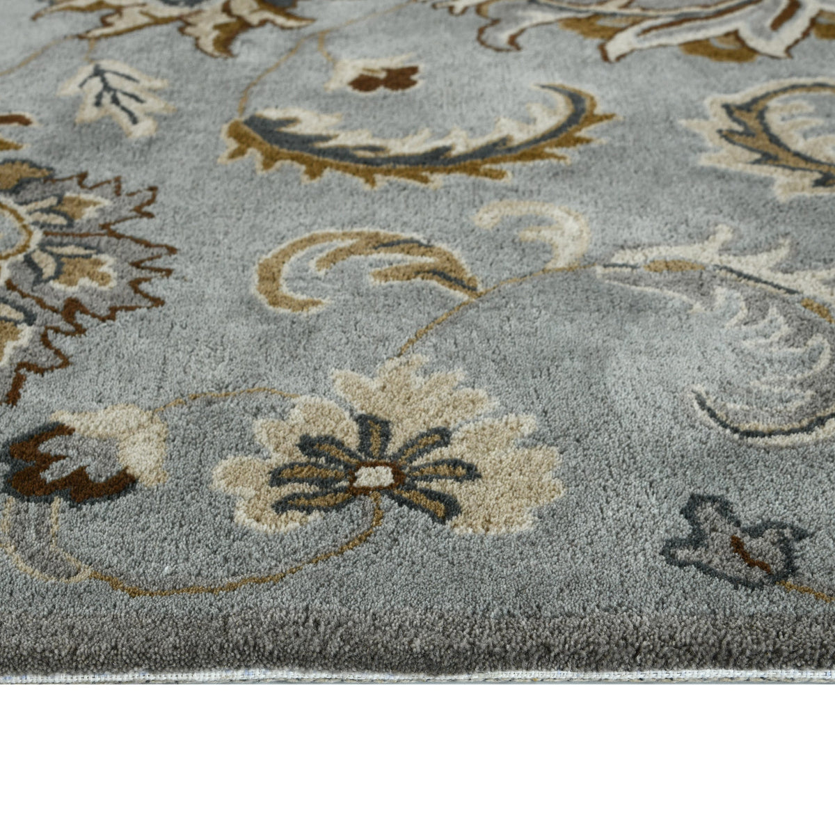 Saraswati Global Rug Luxury Handcrafted Floral Area Rug - 8x10 Feet, Premium Wool, Anti-Skid & Anti Slip Cotton Backing Carpet , Ideal for Bedroom, Living Room, and Dining Room, Kids Room, Office. Saraswati Global