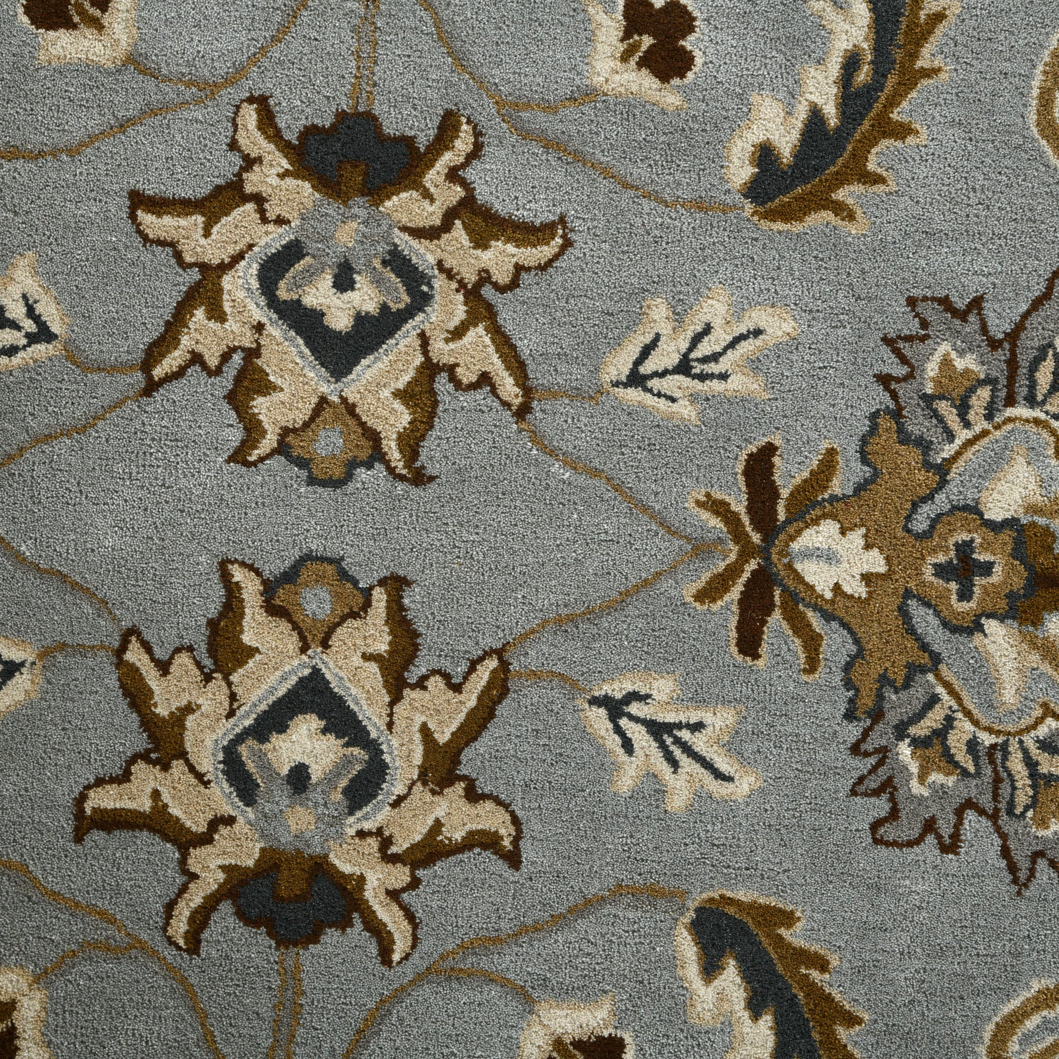 Saraswati Global Rug  Luxury Handcrafted Floral Area Rug - 8x10 Feet, Premium  Wool, Anti-Skid & Anti Slip Cotton Backing Carpet , Ideal for Bedroom, Living Room, and Dining Room, Kids Room, Office.