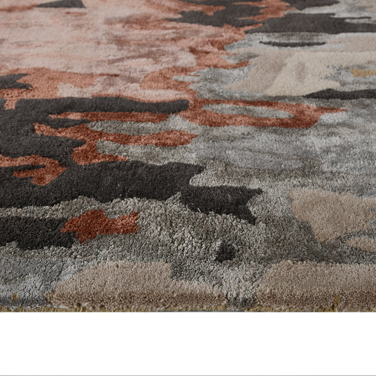 Saraswati Global Handcrafted Rug, Wool Area Rug, Floral Rug, Anti Slip & Anti Skid Baking Carpet, Modern Rug, Ideal for Bedroom, Living Room, and Dining Room, Kids Room, Office Rug (5x8) Saraswati Global