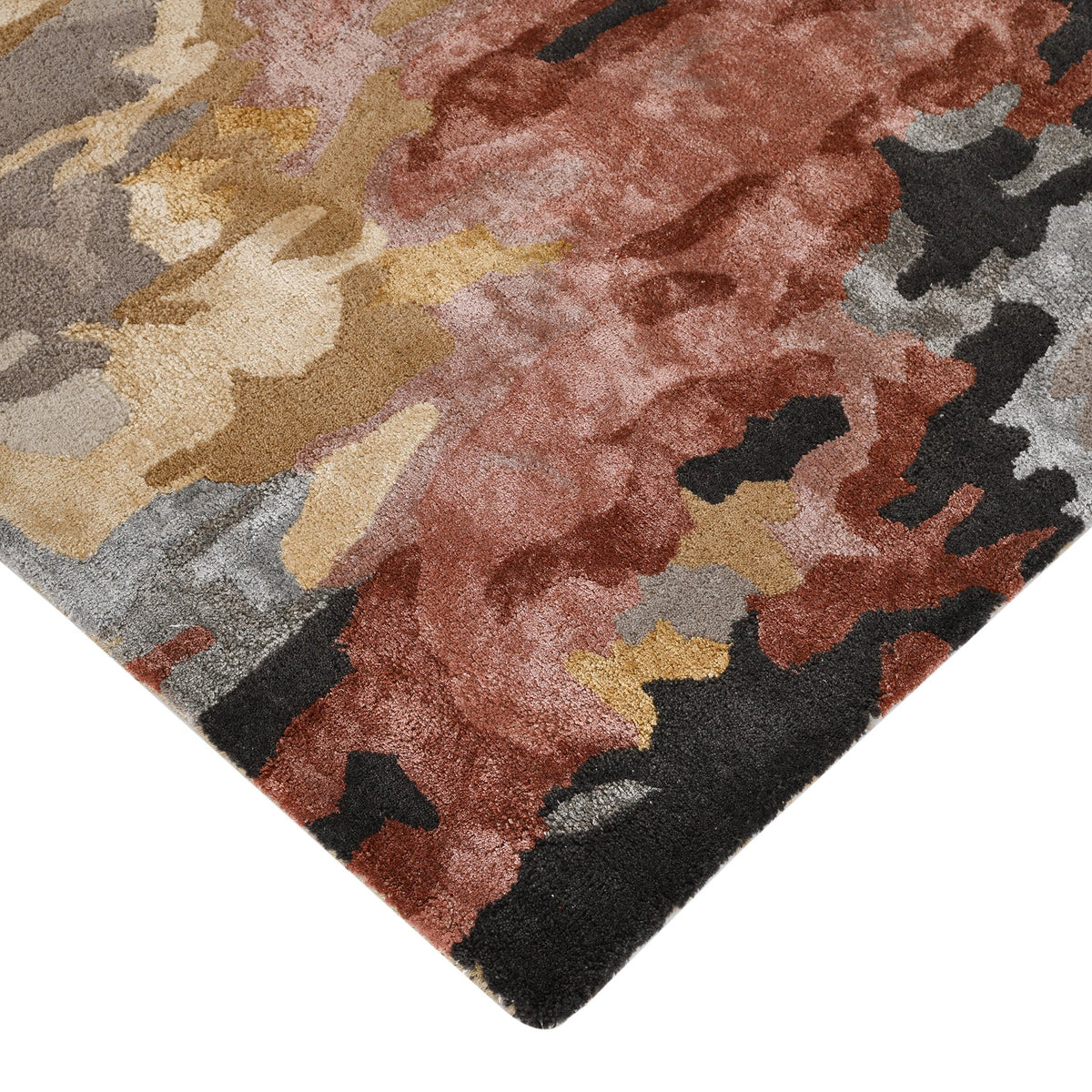 Saraswati Global Handcrafted Rug, Wool Area Rug, Floral Rug, Anti Slip & Anti Skid Baking Carpet, Modern Rug, Ideal for Bedroom, Living Room, and Dining Room, Kids Room, Office Rug (5x8) Saraswati Global