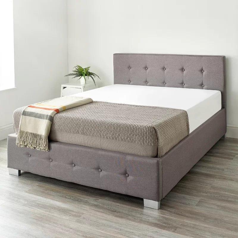 Caddo Fabric Upholstered Ottoman Bed Frame - Ouch Cart