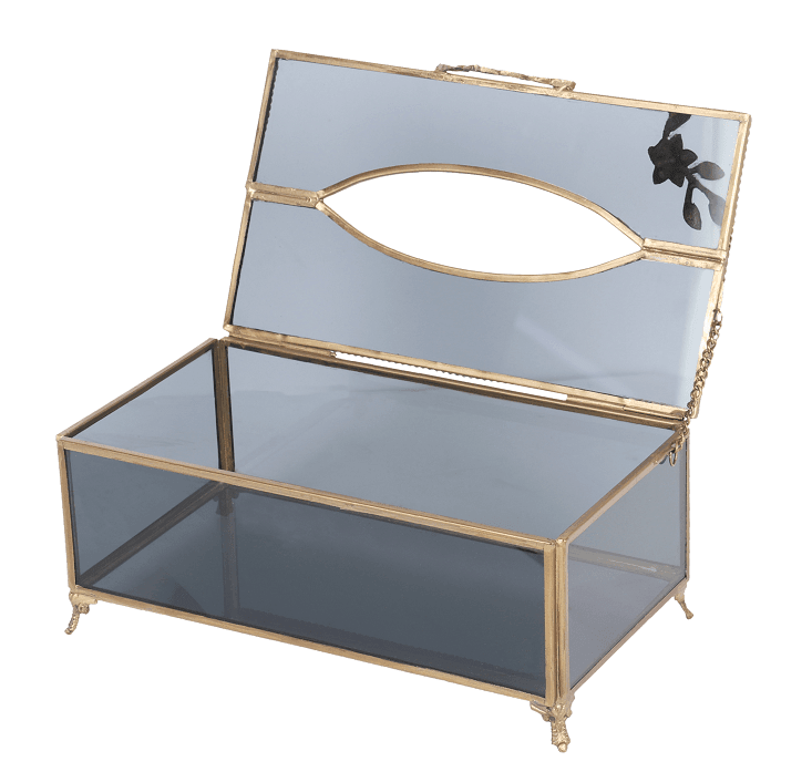 Night's charm Tissue Box with Brass - Ouch Cart