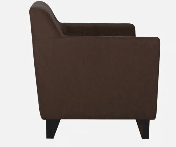 Fabric 3 Seater Sofa In Mahogany Colour - Ouch Cart