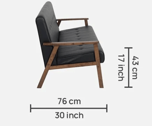 Solid Wood 5 Seater Sofa Set (3+2+1) with Coffee Table in Cocoa & Espresso Finish - Ouch Cart